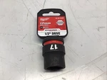 Milwaukee Tool 49-66-6249 17mm Shockwave Impact Duty 1/2 In. Drive Standard 6. Fixed Price $7.95.