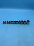 Snap-on Tools Socket Set 3/8" Drive 1/4" To 7/8" 12 Point Pieces. Fixed Price $141.17.