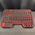 Snap-on Foam Organizer For 100pc 1/4" Drive Metric & Sae Sockets Fmgss04brx Tray. Fixed Price $159.99.