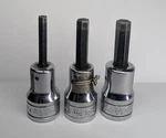 Snap-on Standard 3/8 Drive Hex Allen Bit Set Of 3. Fixed Price $24.99.