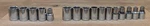 Lot Of 16 Craftsman 1/4-in Drive 6&12pt. Shallow Sockets 11 Sae & 5 Metric Usa. Fixed Price $19.95.