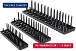 Gearwrench 3 Pc. 1/4", 3/8" & 1/2" Drive Sae Socket Storage Tray Set, Black - 83. Fixed Price $48.39.