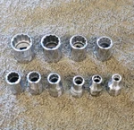 10 Snap-on Tmd Socket Sae Set 1/4" Drive 9/16 1/2 7/16 3/8 5/16 7/32 3/16 12 Pt. Fixed Price $79.80.