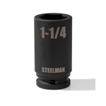 Steelman 3/4 In. Drive 1-1/4 6 Point Deep Impact Socket. Fixed Price $16.99.