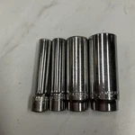 Matco Tools Ad186 + Deep Chrome Sockets 6-point 1/4" Drive 9/16, 7/16, 9/32, 1/4. Fixed Price $32.00.