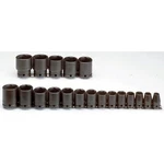 Proto J74106 19 Pc 1/2" Drive Black Oxide Standard Impact Socket Set - 6 Point. Fixed Price $190.49.