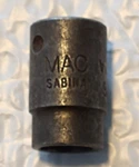 Mac Tools Sabina Vi 186, 1/2" Drive, 9/16" Impact Socket, Shallow, 6 Point.. Fixed Price $8.95.