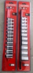 New Cratsman 22 Pc.chrome Socket Sets Sae & Metric 1/2 Dr. 12pt With Rack-f.ship. Fixed Price $79.79.