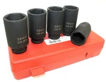 5pc 1/2" Dr. 33 38mm 6 Pt. Wheel Spindle Axle Nut Deep Impact Socket Set Cr-mo. Fixed Price $33.99.