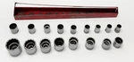 Snap-on 18 Pc 1/2" Drive 12-point Shallow Socket Set Sae 1/2"-1 Large Rail. Fixed Price $295.00.
