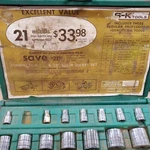 S-k Dresser Tools 1/4 & 3/8 21 Piece Socket Set 4222 Missing 2 Pieces. Fixed Price $33.98.