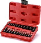 25pcs Torx Bit Socket Set-torx And External Set 1/4 3/8 1/2 Drive New. Fixed Price $28.45.
