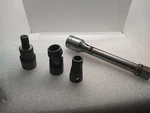 Vintage Lot Of 4 Bon-e-con 1/2" Drive Extension Bar 5 Chrome Za605 Bonney, Usa.. Fixed Price $29.00.