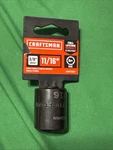Impact Socket Craftsman 3/8" Drive 11/16" 6 Point Cmmt15837. Fixed Price $5.99.