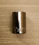 Craftsman Usa 7/16" Socket 12 Point 1/4" Drive G. Fixed Price $9.50.
