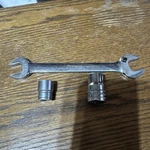 3 Snap On 1/2 Inch Drive Socket 14mm 1 3/8 9/32 Open End Wrench 11/16 5/8. Fixed Price $29.99.