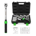 Tecotek 11pcs 3/8" Drive Spark Plug Socket Set With Click Torque Wrench, Spar.... Fixed Price $68.39.