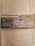New Pittsburgh 40 Pc 3/8" Ratchet Socket Set Sae Metric With Blue Container. Fixed Price $10.00.