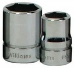 3/8" Drive Shallow Sockets, 6-point, Sae, High-polished Chrome Finish, Williams. Fixed Price $12.75.