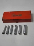 Snap On 1/4" Drive Six Point Deep Well Sockets X 6 W/ Original Case. Fixed Price $94.99.