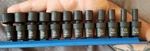 Gearwrench 84905 - 12 Piece 1/4" Drive 6 Pt Standard Universal Impact Metric Set. Fixed Price $79.99.