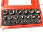 New Nos Snap-on 3/8" Drive 6 Thru 26 Mm 21-pc 6-point Shallow Socket Set. Fixed Price $424.99.