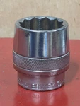 Bonney Tools Sae 3/4" Drive 1-3/8" Shallow Knurled Chrome Socket 12pt Hd40 Usa. Fixed Price $15.95.
