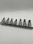 Great Neck Hex Bit Chrome Sockets Set Of 7. Fixed Price $8.49.