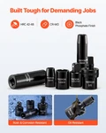 3/8 In Drive Impact Socket Set, 67 Piece, Carrying Case. Fixed Price $116.23.