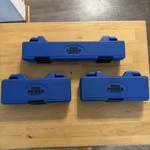 (3) Cornwell Blue Power Socket Cases Only Cbpi1m,cbpi2m,cbp1lm. Fixed Price $29.99.