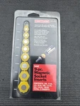 Sears Craftsman Usa Nos Sae 9pc Magnetic Socket Insert Set. Fixed Price $39.95.