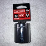Craftsman Cmmt47516 Sae 1/2 Drive 1-1/8 12 Pt Shallow Chrome Socket Lifetime Usa. Fixed Price $9.79.