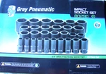 Grey Pneumatic 8029d 3/4" Drive Deep Length Impact Socket Set 29 Pc Free Ship. Fixed Price $729.95.