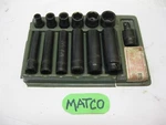 Matco Tools 1/4" Drive Metric 6 Point Shallow & Deep Non Impact Socket Set Nice!. Fixed Price $134.99.