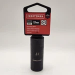 Craftsman 17mm 3/8" Drive 6pt Deep Impact Socket Cmmt15906 Lifetime Warranty. Fixed Price $8.95.