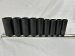 Snap-on 1/2" Drive 6 Point Metric 18mm-32mm Simm180-simm320 Deep Socket Set 9pc. Fixed Price $373.48.