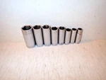 Vng Lot Of 8 Blackhawk 6 Point 3/8" Drive Deep Sockets Made In Usa- Description. Fixed Price $65.95.