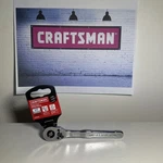 Craftsman 90tooth 1/4-in Drive Full Polish Handle Ratchet New With Tag. Fixed Price $18.00.