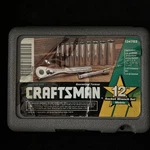Craftsman Tools Usa 9-34782 12pc Metric 1/4" Drive Deep Socket Ratchet Set. Fixed Price $45.00.