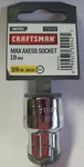 Craftsman Max Axess 3/8" Drive 19mm Socket 29292 6pt New. Fixed Price $14.90.