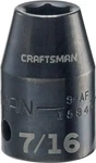 Craftsman 1/2" Drive 7/16" 6 Point Impact Socket (cmmt15849) New. Fixed Price $9.95.