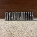 Matco Tools Silver Eagle Bd*m6se 3/8" Drive Sae Deep Socket Partial Set Lot. Fixed Price $84.99.