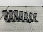 Snap On Su 1/2"drive 7pc. Swivel Socket Set Snap-on 9/16-15/16. Fixed Price $215.00.