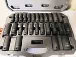 Gearwrench 1/2" Drive Deep Impact Socket Set, 27 Pc, Sae & Metric, 6 Point, Nr. Fixed Price $90.00.