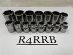 Snap-on Tools Usa New 15pc 3/8" Drive Metric Fdx Shallow Socket Set 215yfsmy. Fixed Price $299.95.