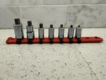 Matco Tools 1/4" And 3/8" Dr 7 Piece Stubby Hex Bit Socket Driver Set Sabxys7r. Fixed Price $59.99.
