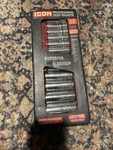 Icon Socket Set S2dm-12 3/8'' Deep Sockets New. Fixed Price $40.00.
