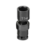 Grey Pneumatic 911ums Soc 11mm 1/4d Imp Univ 6pt. Fixed Price $30.23.
