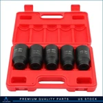 5 Pc 1/2" Dr Front & Back Wheel 6 Pt Deep Spindle Axle Nut Socket Set 33-38mm. Fixed Price $31.95.