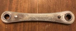 Sears Craftman 12mm 13mm Metric 12 Point Double Ratchetbox End Wrench 9-43693. Fixed Price $10.00.